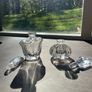 Pair of Vintage Crystal Perfume Bottles or Dressing Table Bottles Image 2