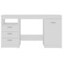 Desk White 140x50x76 cm Engineered Wood Image 3