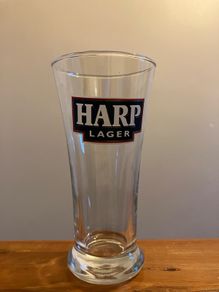 Vintage Harp Lager glass