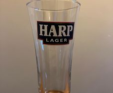 Vintage Harp Lager glass