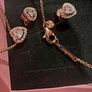 Pandora Rose Gold Elevated Heart Collier Necklace Brand New Image 2