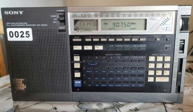 Sony ICF-2001D World Band Radio Tuner Receiver FM LW MW SW, working good.