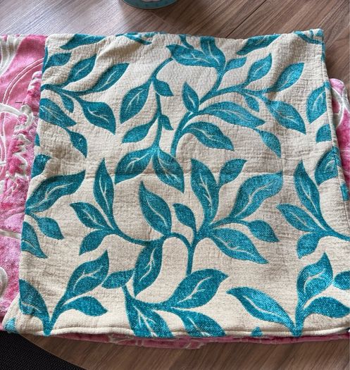 5 Handmade Cushion Covers Pink, Teal & Neutral