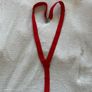 Red Suspenders Elastic Braces Adjustable Silver Clips Unisex Cosplay Costume Image 5