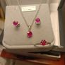 Sterling Silver Natural Ruby 4 piece Jewellery set Image 5