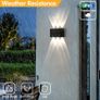 Brand New FUPE 2 Pieces Wall Light Outdoor/Indoor LED Wall Lamp Outdoor 12W 1200LM Image 5