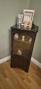 Dark wood unit