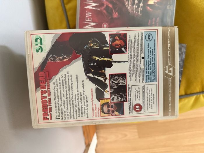 A nightmare on elm street vhs video collection