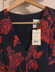 LK Bennett Floral Midi Dress Brand New UK 16 RRP 445