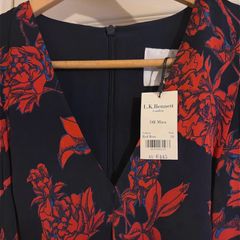 LK Bennett Floral Midi Dress Brand New UK 16 RRP 445