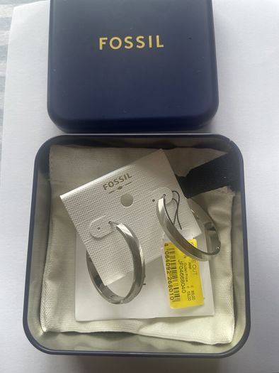 Hoops ear rings Fossil