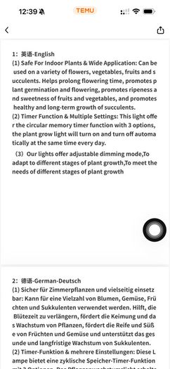 LED Desk / Plant Grow Light