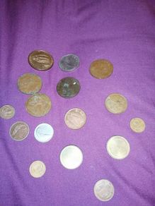 Selection of irish coins