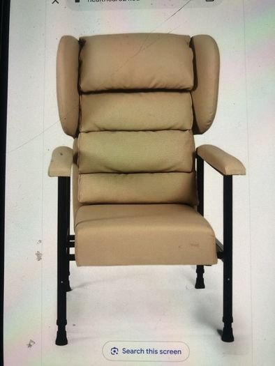 Orthopaedic waterfall chair with pressure relief darted seat