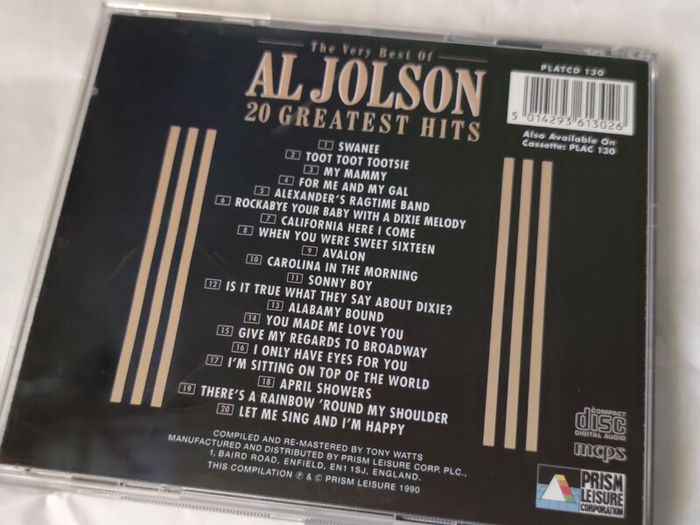 The Very Best of Al Jolson Cd