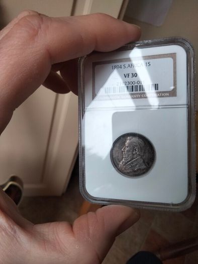 South Africa ZAR 1894 1 Shilling NGC VF30