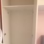 1 white wardrobe, over double bed press Image 8