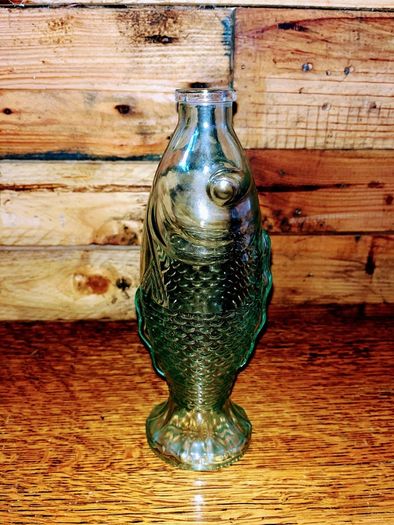 vintage fish shape bottle
