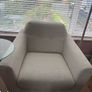 Light grey armchair perfect condition. Image 4