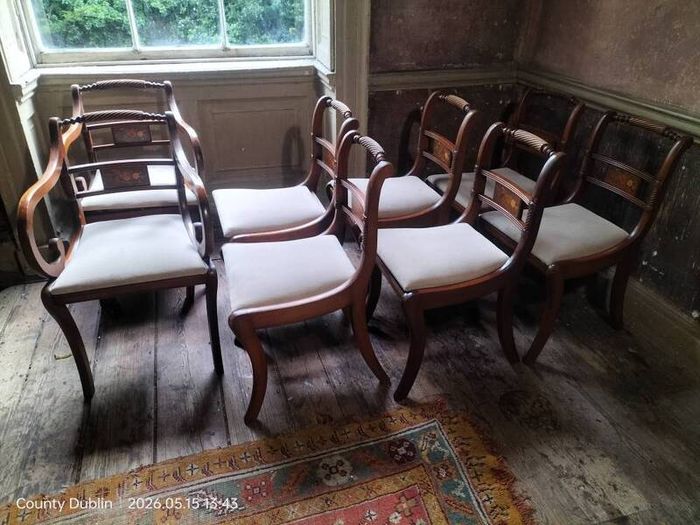 Set of 8 vintage Dining Chairs