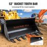 Bucket Tooth Bar, 53'', Heavy Duty Tractor Bucket Teeth Bar for Sub-Compact Tractor Loader, 4560 lbs Load-Bearing Capacity, Fits Bucket Cutting Edges Image 4
