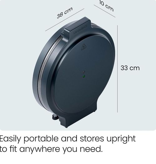 Everything Maker, 30cm Pizza Oven Electric More, 1570W, 220 C Non-Stick, High Heat, Digital Cookbook, LED Indicator, Vertical Storage