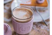 Funk My World - Pink Eco-Friendly Travel Mug Borosilicate Glass - 12oz Barrister Friendly