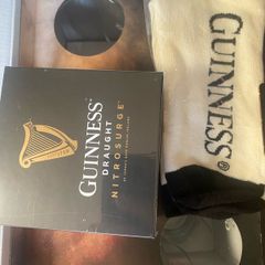 Guinness Draught beer Nitrosurge Device with socks