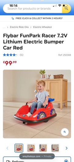 Flybar Bumper Electric Car
