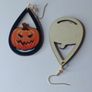 Halloween Scary Pumpkin Waterdrop Earrings Image 5