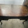 Burl walnut partner desk antique Image 10