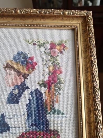 framed cross stitch