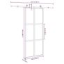 Sliding Door with Hardware Set 90x205 cm Tempered Glass&Aluminium Image 5