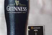 Guinness Draught Glass Shaped , Rubber/PVC , Counter Top Beer Mat