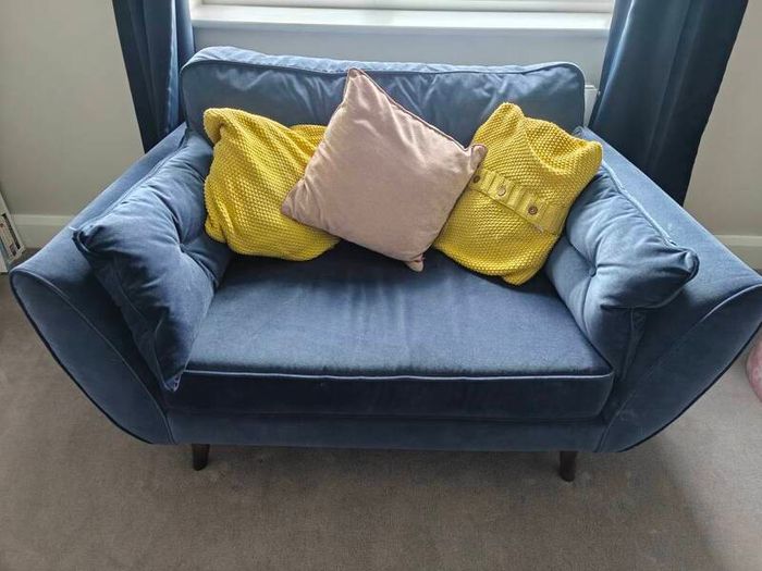 French Connection Zinc Cuddler Sofa