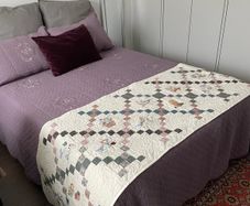 Handmade patchwork bed runner