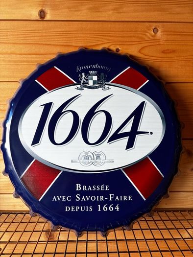 Kronenbourg 1664 Bottle Cap Wall Display