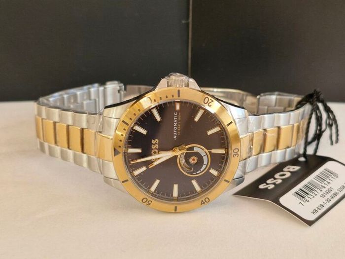 BOSS Men's Troper Automatic (42mm) Blue Dial / Two-Tone Stainless Steel Bracelet 1514201