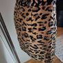 Top shop Petite shiny Metallic gold Animal print mini skirt size UK10 EU38 Perfect condition Postage included Image 7