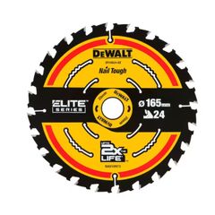 DeWalt DT10624 165mm 24T 20mm Elite Circular Saw Blade