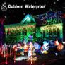 Icicle Lights Outdoor, 1216 LED 30m/98.5ft Christmas Lights Waterproof Fairy Lights Plug in String Lights with 8 Modes Clear Cable Holiday Lighting for Window/Garden/Party (Red & Green) Image 2