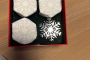 Newbridge Silverware Christmas Snowflake Napkin Rings X 6