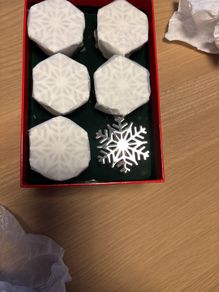 Newbridge Silverware Christmas Snowflake Napkin Rings X 6