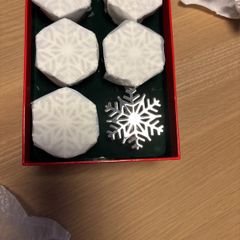 Newbridge Silverware Christmas Snowflake Napkin Rings X 6