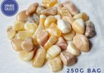 CLEARANCE Orange Calcite tumbled stone natural gemstone life force energy 250g
