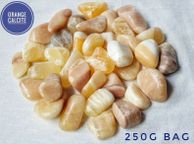 main image for ad CLEARANCE Orange Calcite tumbled stone natural gemstone life force energy 250g