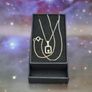 925 Vintage Sterling Silver CZ Necklace Image 10