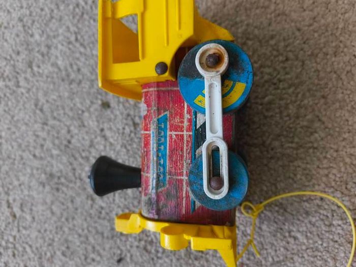 Vintage 1960s/1970s Fisher-Price Toy Lot - Jet, Mini-Bus, Train & 5 Figures