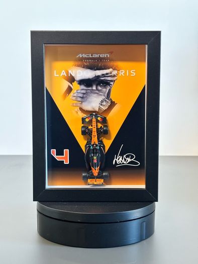 Formula 1 - Lando Norris Frame  - 1:64 McLaren Car, Gift, Collectibles