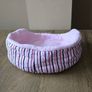 Guinea pig bed - pink stripes Image 2